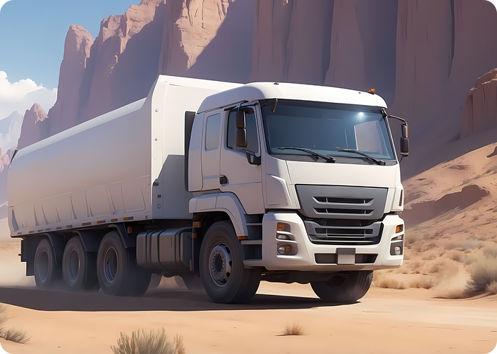 Tanker truck used for scheduled waste collection
